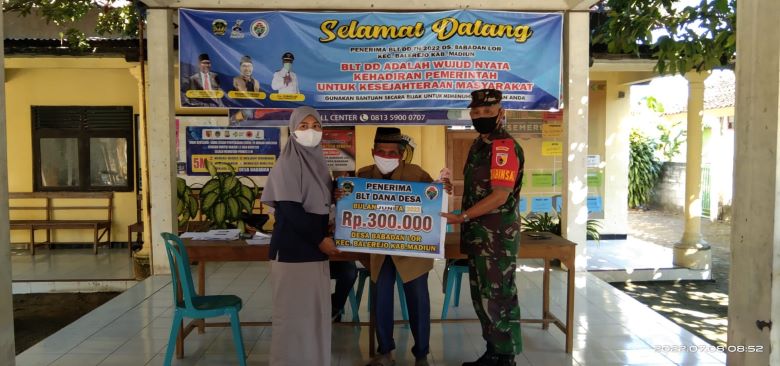 Penyaluran BLT DD Tahap VI Bulan Juni TA 2022 Desa Babadan Lor