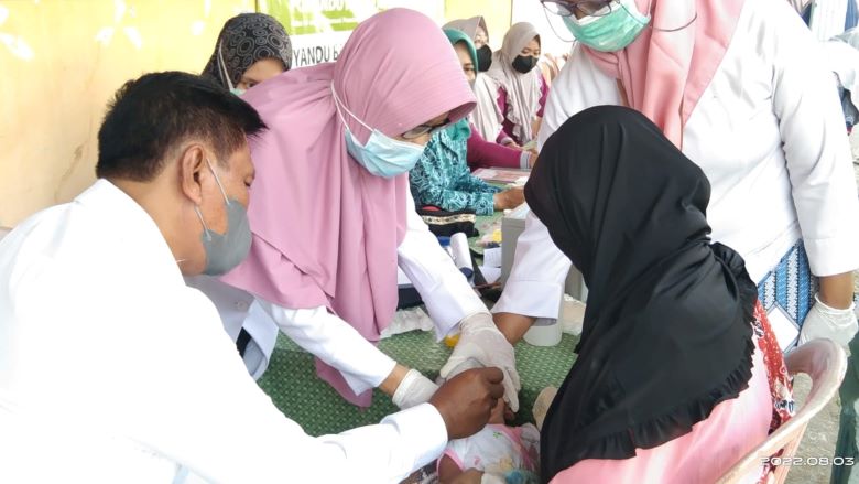 Giat Bulan Imunisasi Anak Nasional (BIAN) 2022 Dusun Kedunggulun Desa Babadan Lor