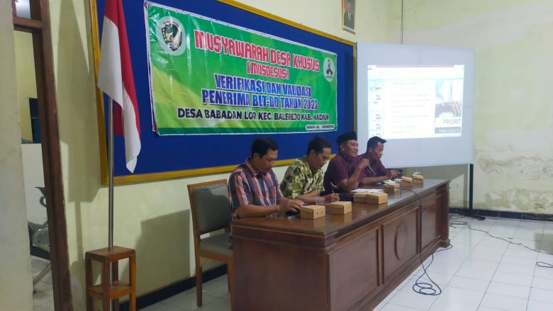 Musdesus (Musyawarah Desa Khusus) Verifikasi Penerima BLT-DD Tahun Anggaran 2023
