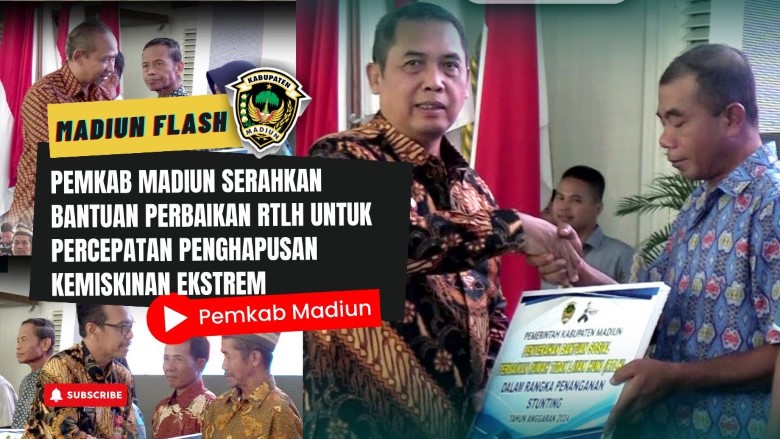 Pemkab Madiun Serahkan Bantuan Perbaikan RTLH