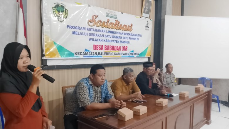 Babadan Lor Gelar Sosialisasi Program Ketahanan Lingkungan “Satu Rumah Satu Pohon”