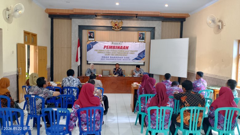 Tim Kecamatan Balerejo Lakukan Pembinaan Tupoksi Kades dan Perangkat Desa Babadan Lor